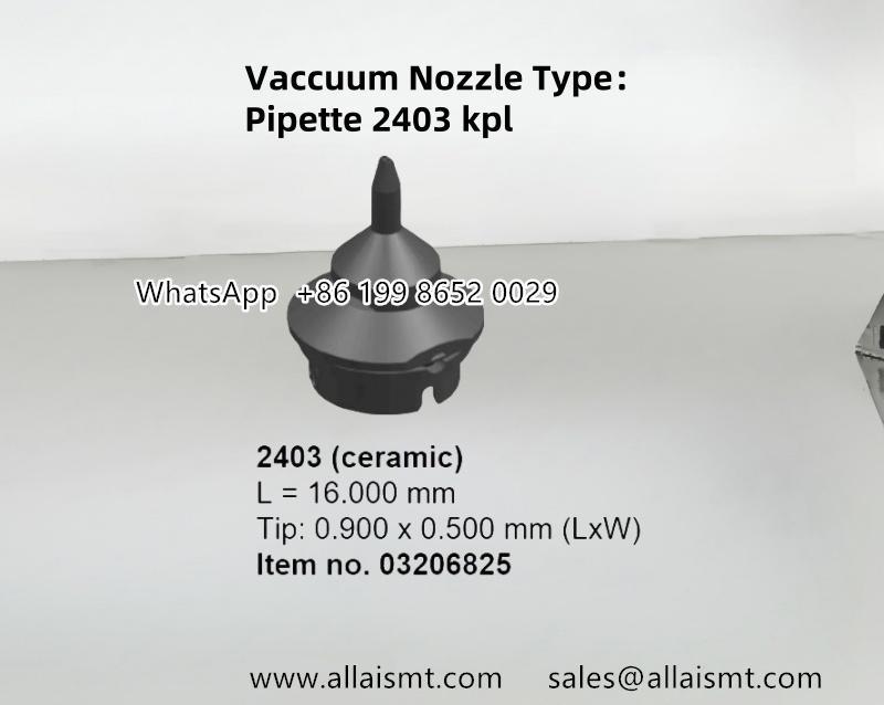 Siemens 03206825 Vaccuum Nozzle Type Pipette 2403 kpl